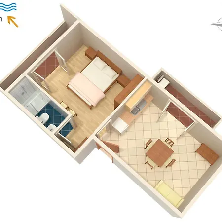 And By The Sea - Donja, Rab - 2001 3* Supetarska Draga